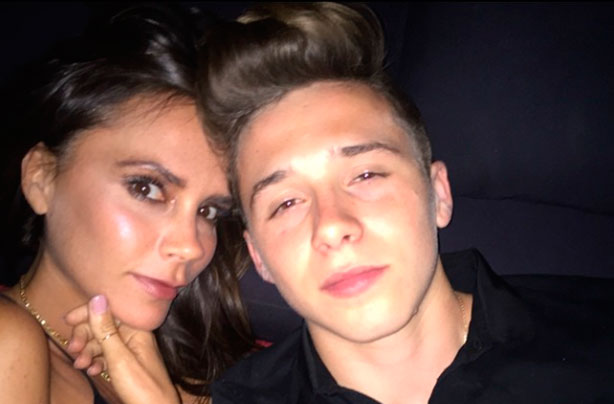 Victoria and Brooklyn Beckham