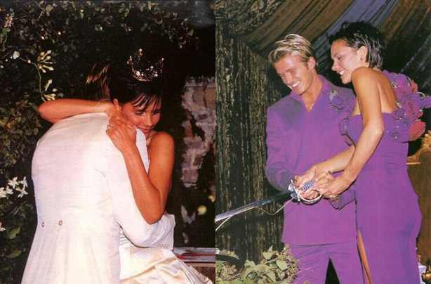 Victoria and David Beckham wedding photo