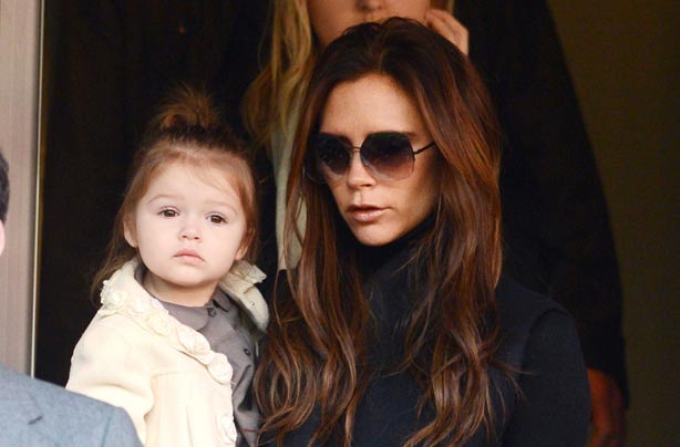 Victoria and Harper Beckham