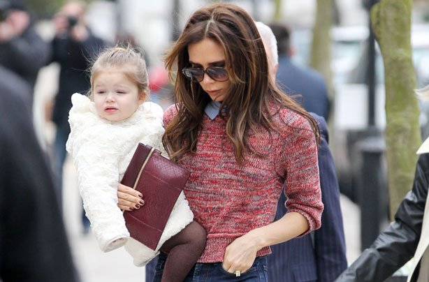 Victoria and Harper Beckham
