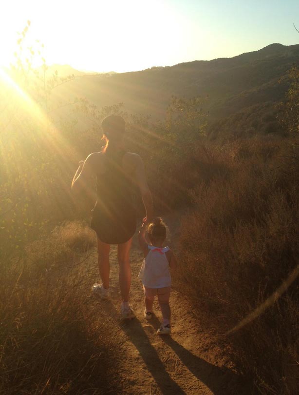 Victoria and Harper Beckham