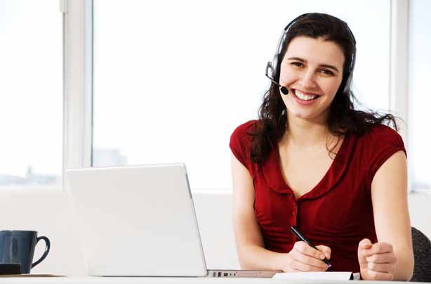 Woman working in an office