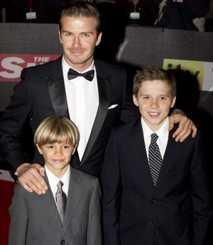 David Beckham, Romeo and Brooklyn