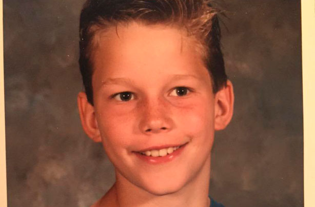 Chris Pratt as a child