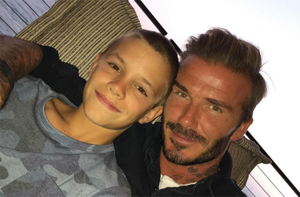 David and Romeo Beckham