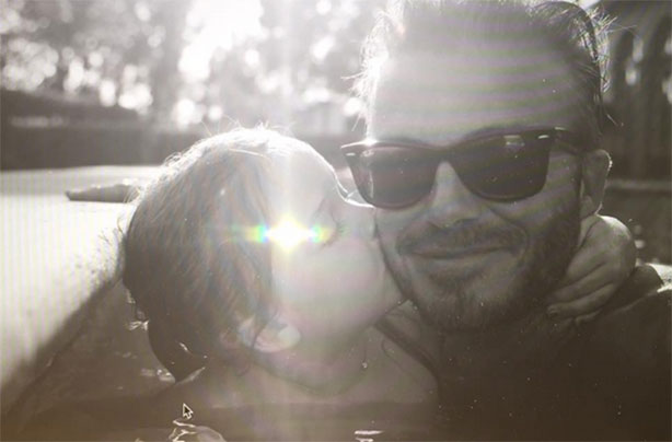 David and Harper Beckham