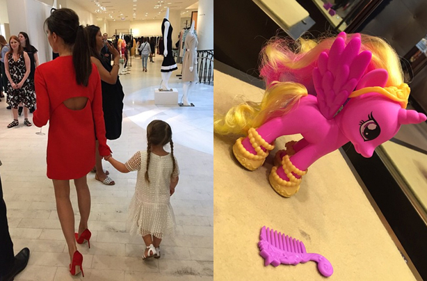 Victoria Beckham with Harper