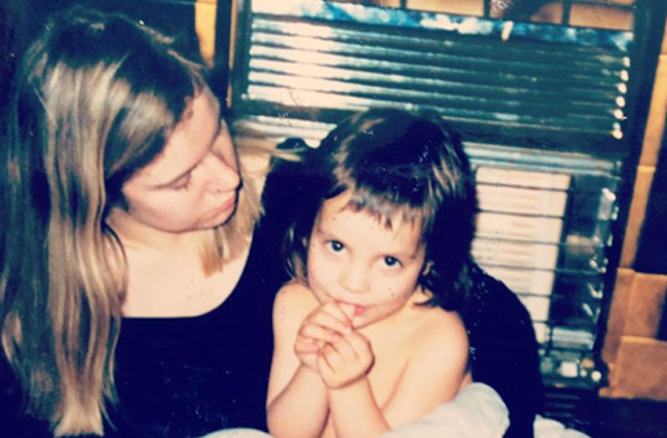 Lily Allen as a child