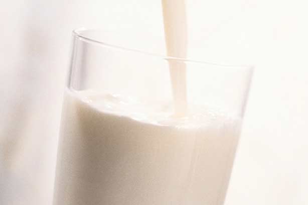 A glass of milk