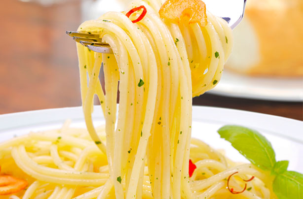 Chili and garlic spaghetti