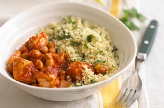 Chicken tagine with couscous