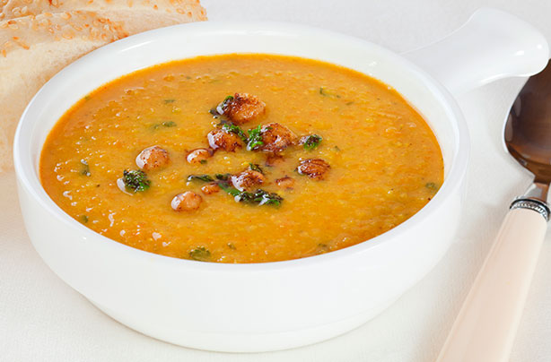 Chickpea parsley soup