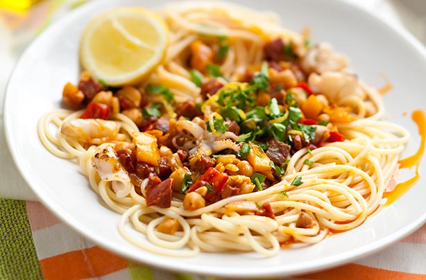 Spanish-style spaghetti