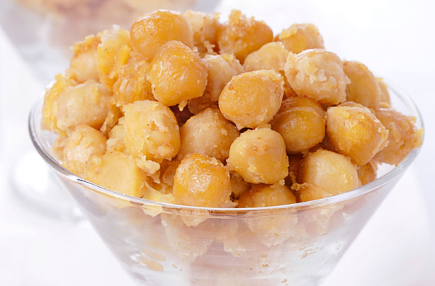 Spicy baked chickpeas