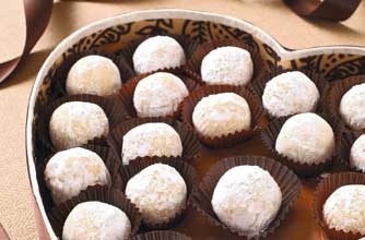 White chocolate truffles