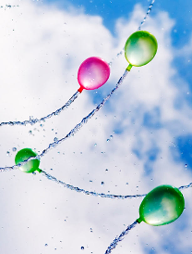 Water balloon garden games