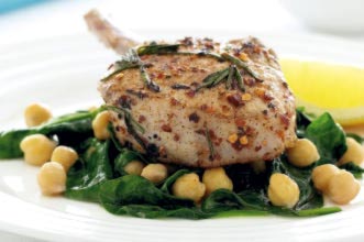 Spicy pork chops