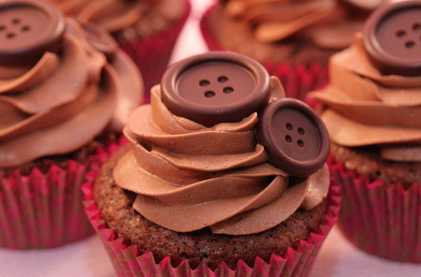 Victoria Threader's Chocolate Button Cupcakes