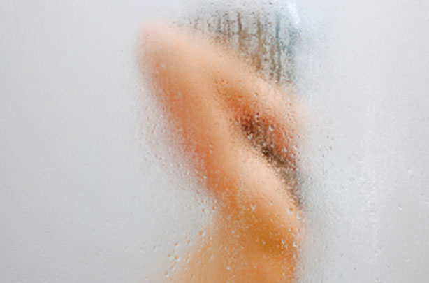Woman in the shower
