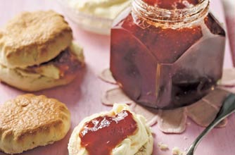 Woman's Weekly strawberry and rhubarb jam