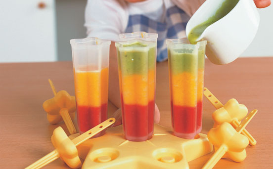 3. Traffic light ice lollies