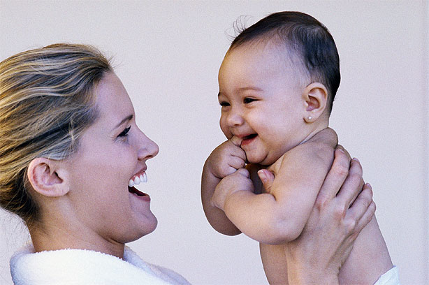 Development milestones mother baby cuddle