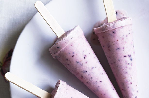 Cherry ice lollies