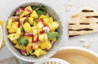 Woman's Weekly pineapple and mango salsa