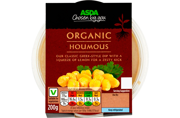 ASDA Organic Houmous Dip 200g