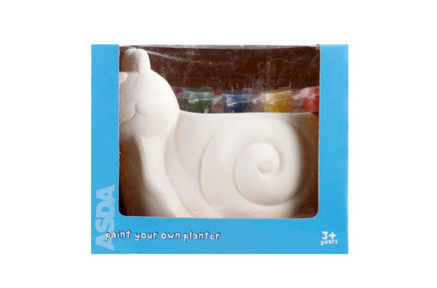 50 outdoor toys for Summer: Paint Your Own Snail Pot Garden Ornament