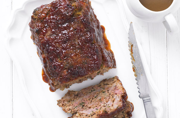Photo: three meat meatloaf