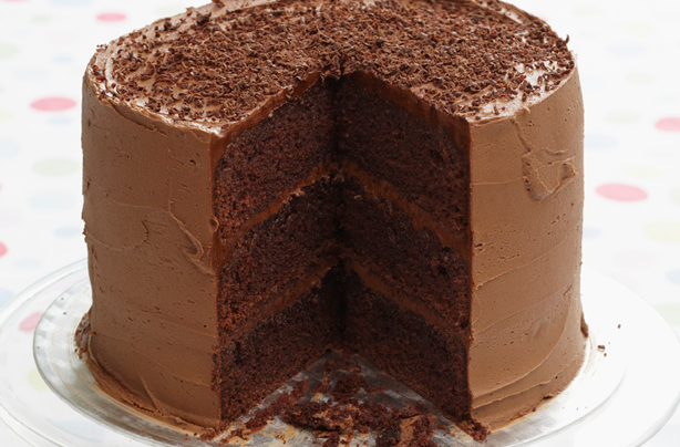 Triple chocolate cake