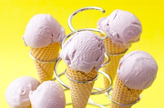 Lavender ice cream