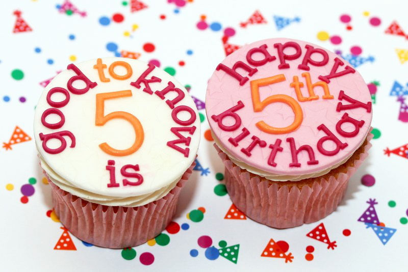goodtoknow's 5th birthday cupcakes