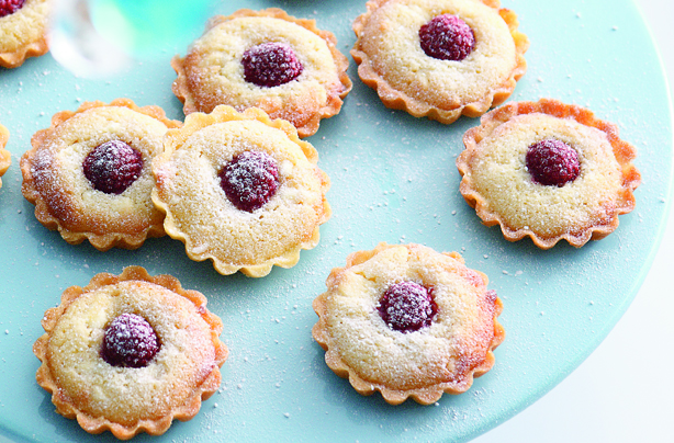 Mini raspberry and frangipane tarts