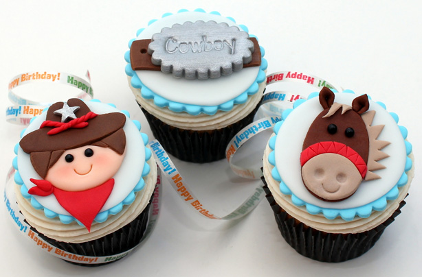 Cowboy cupcakes