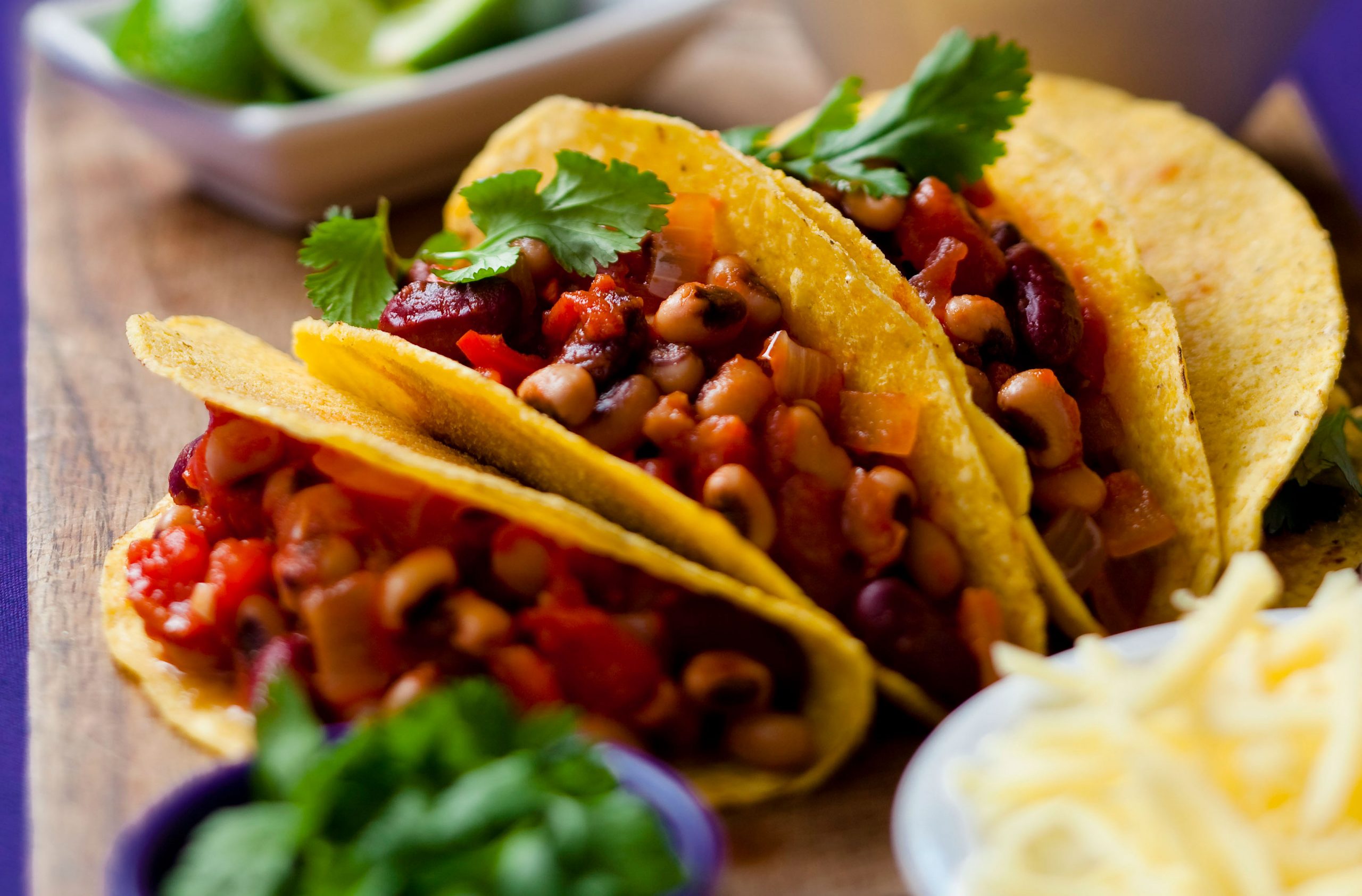 Chilli bean tacos
