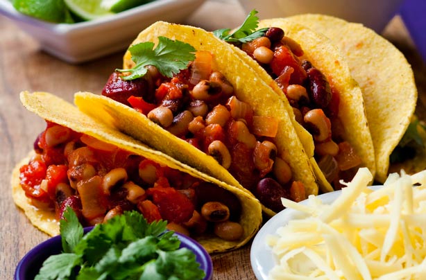Chilli bean tacos