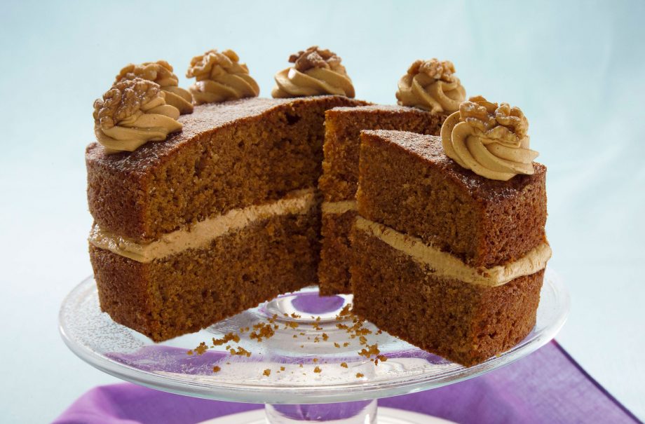 Coffee and walnut cake