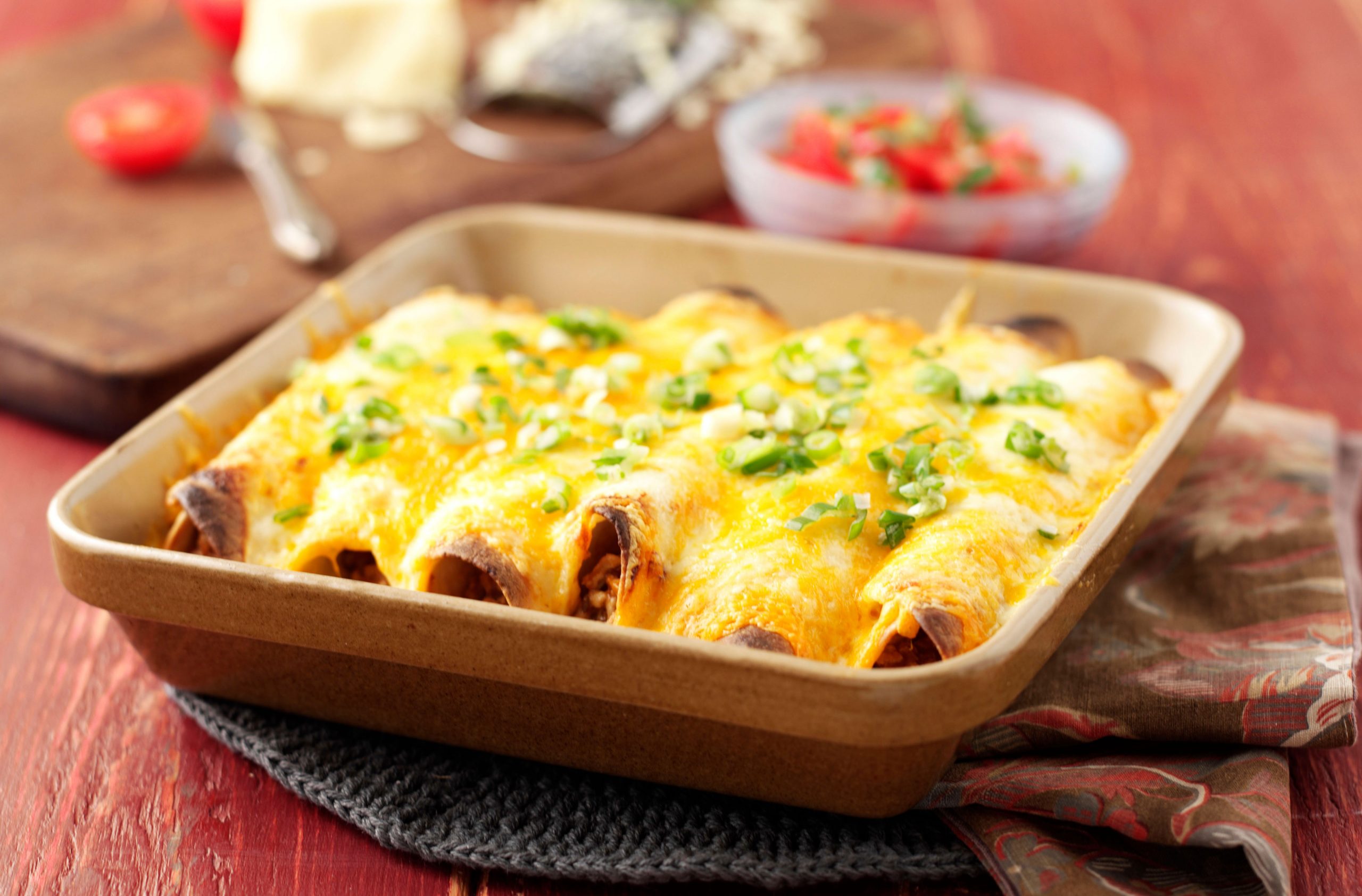 Pork enchiladas