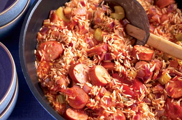 Rosemary Conley's smoked sausage jambalaya