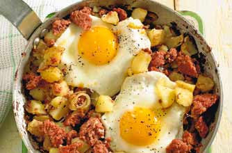 Hash 'n' eggs recipe
