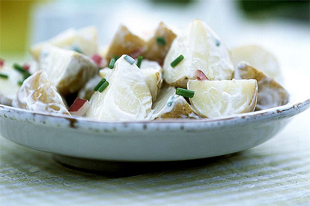 Creamy new potato salad