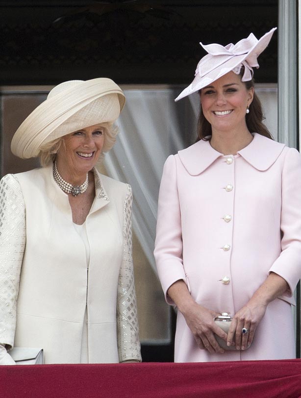 Camilla Parker Bowles and Kate Middleton