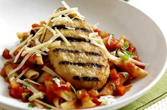 Chicken grills with penne pasta recipe