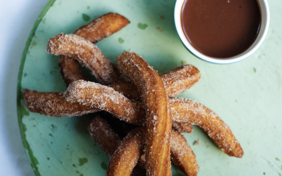 Churros and chocolate