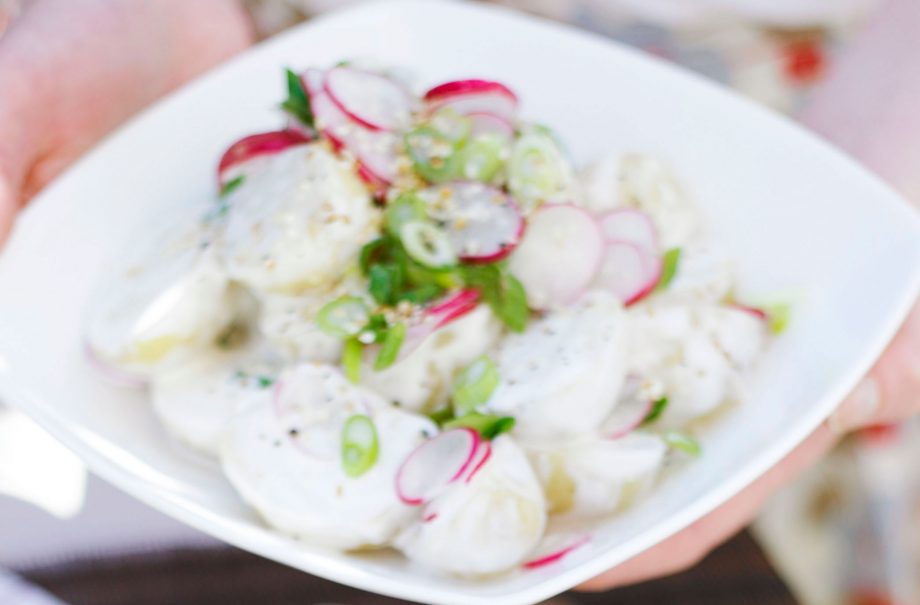 Creamy new potato salad