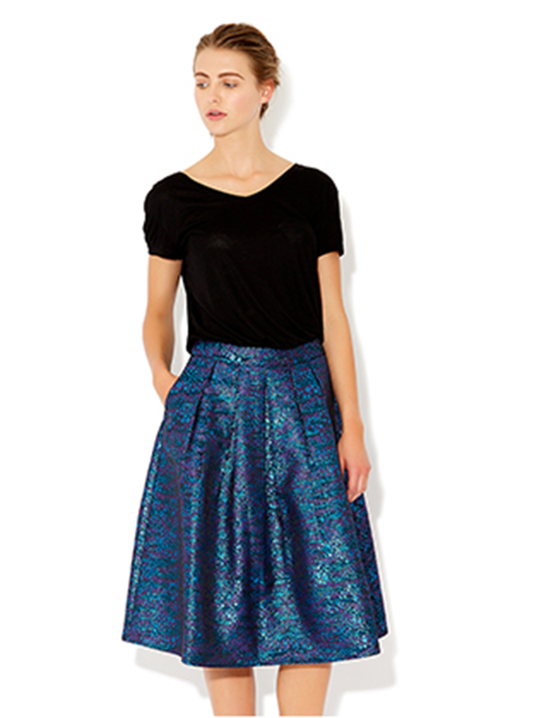 Best for curvy women: Monsoon full jacquard skirt