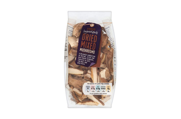 Tesco Ingredients Mixed Dried Mushrooms