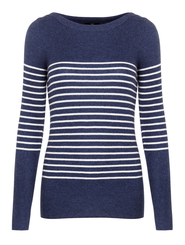 Cheap cashmere: Tesco Breton-striped jumper